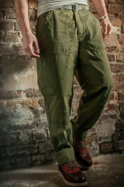 &SONS Bottoms & Shorts-Fatigue Pant Army Green