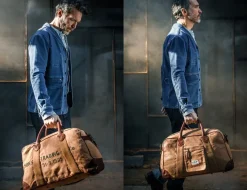 &SONS Leather Goods-Getaway Bag Tan