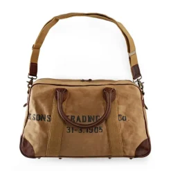 &SONS Leather Goods-Getaway Bag Tan