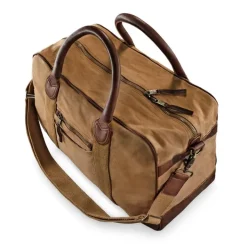 &SONS Leather Goods-Getaway Bag Tan