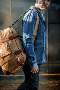 &SONS Leather Goods-Getaway Bag Tan