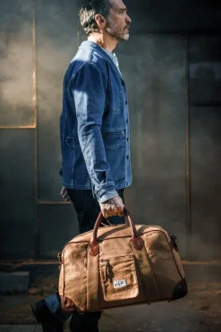 &SONS Leather Goods-Getaway Bag Tan