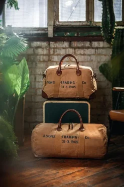 &SONS Leather Goods-Getaway Bag Tan