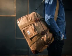 &SONS Leather Goods-Getaway Bag Tan