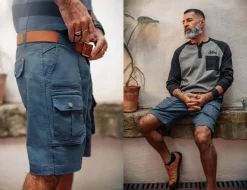 &SONS Bottoms & Shorts-Gravel Hiking Shorts Churchill Blue