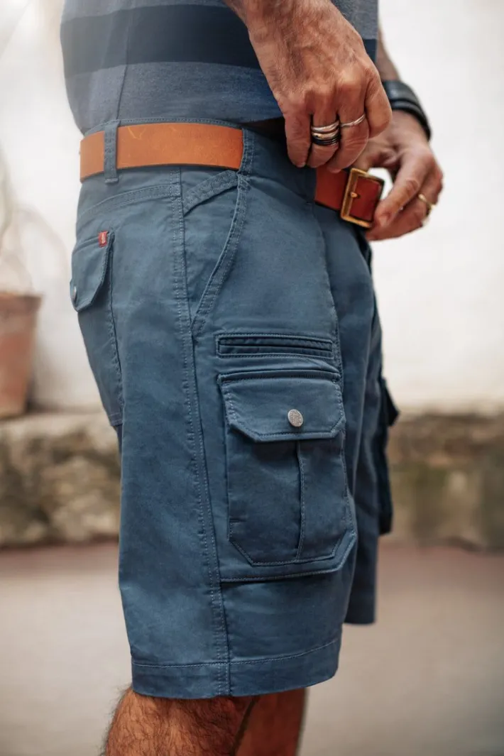 &SONS Bottoms & Shorts-Gravel Hiking Shorts Churchill Blue