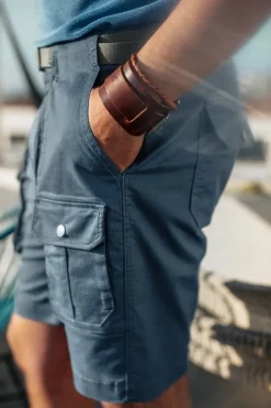 &SONS Bottoms & Shorts-Gravel Hiking Shorts Churchill Blue