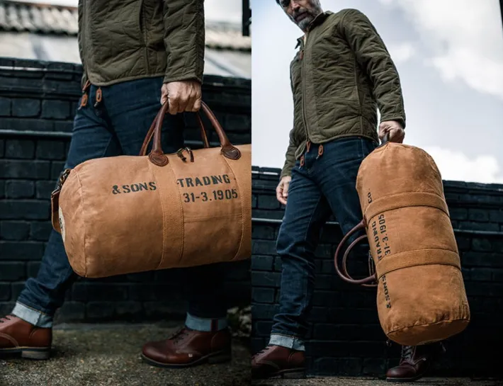 &SONS Leather Goods-Great Escape Bag Tan