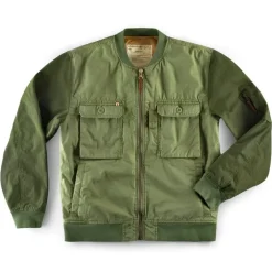 &SONS Jackets & Coats-Harris Bomber Jacket Army Green