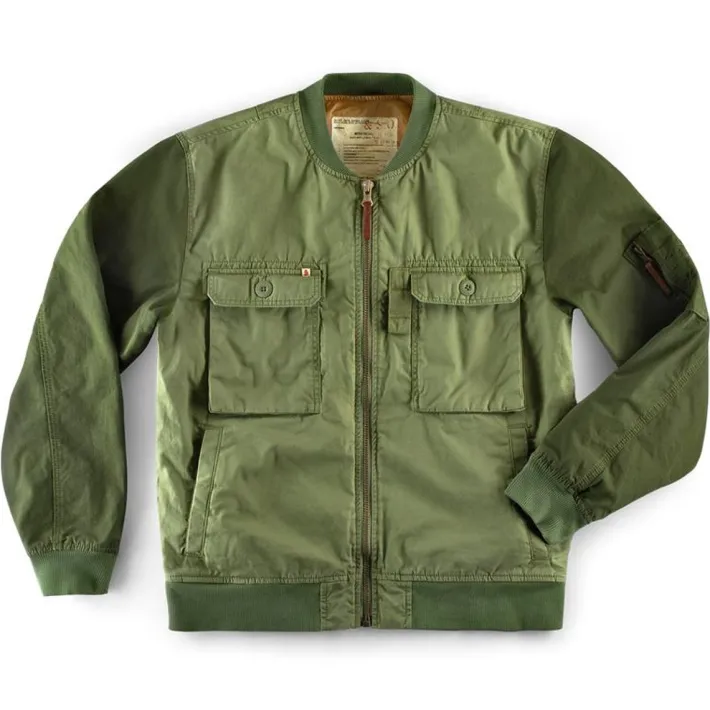 &SONS Jackets & Coats-Harris Bomber Jacket Army Green