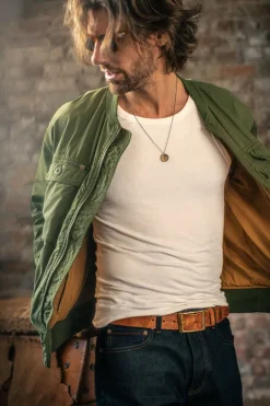 &SONS Jackets & Coats-Harris Bomber Jacket Army Green