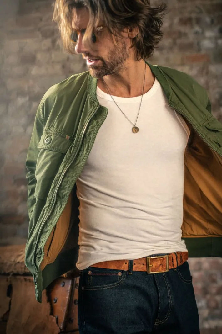 &SONS Jackets & Coats-Harris Bomber Jacket Army Green