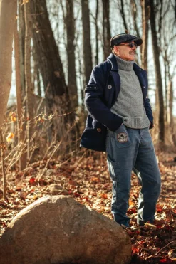 &SONS Bottoms & Shorts-Joey's Crew Pant Churchill Blue