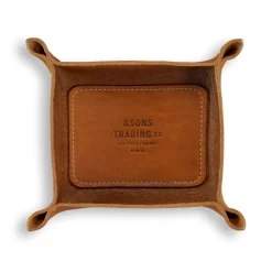 &SONS Leather Goods-Leather Tray Tan