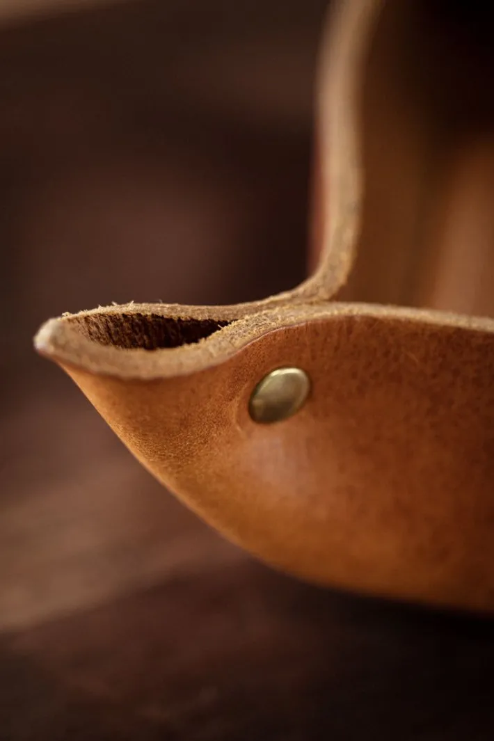 &SONS Leather Goods-Leather Tray Tan