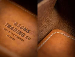 &SONS Leather Goods-Leather Tray Tan