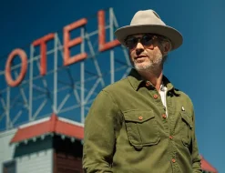 &SONS Tops-Lichen Moleskin Shirt Army Green