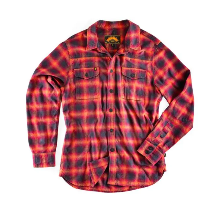 &SONS Tops-Logger Shirt Red