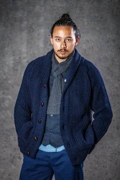 &SONS Scarves-Midnight Black Dot Scarf