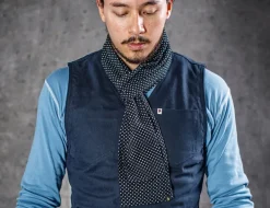 &SONS Scarves-Midnight Black Dot Scarf