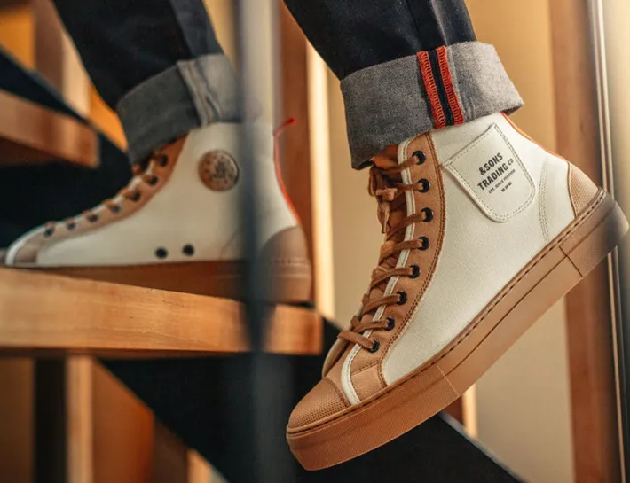 &SONS Footwear-New Baseline Basketball High Top Raw