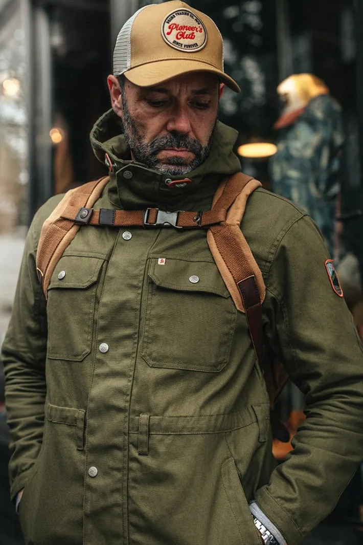 &SONS Jackets & Coats-Noah Cagoule Army Green