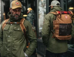 &SONS Leather Goods-Nordic Rucksack Tan