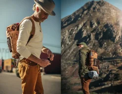 &SONS Leather Goods-Nordic Rucksack Tan