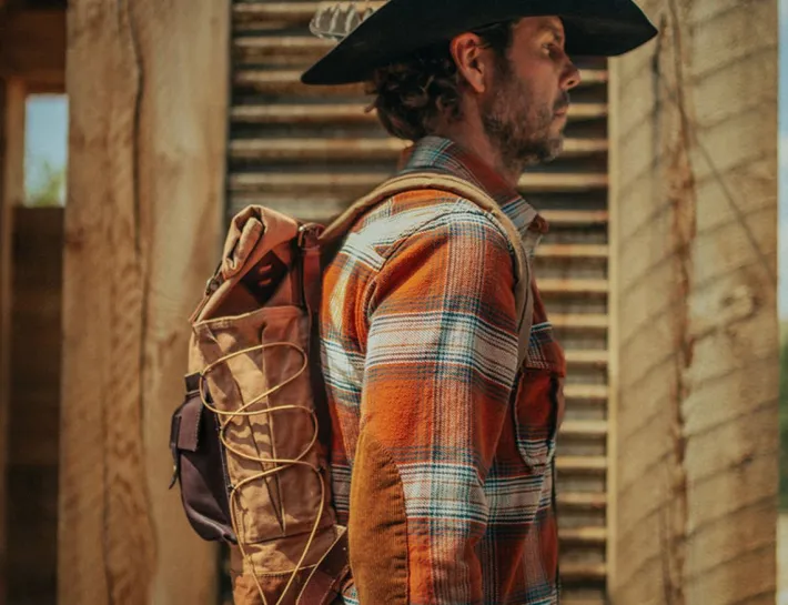 &SONS Leather Goods-Nordic Rucksack Tan