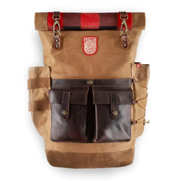 &SONS Leather Goods-Nordic Rucksack Tan