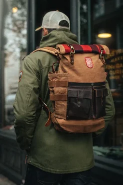 &SONS Leather Goods-Nordic Rucksack Tan