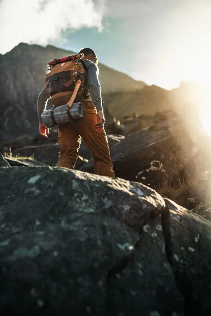 &SONS Leather Goods-Nordic Rucksack Tan