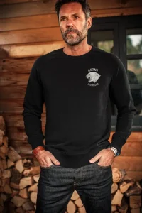 &SONS Jackets & Coats-Panther Pioneers Sweatshirt Black