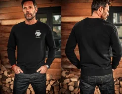 &SONS Jackets & Coats-Panther Pioneers Sweatshirt Black