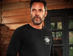 &SONS Jackets & Coats-Panther Pioneers Sweatshirt Black