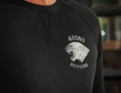 &SONS Jackets & Coats-Panther Pioneers Sweatshirt Black