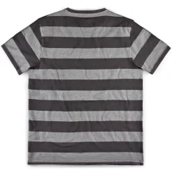 &SONS Tops-Papillon T-Shirt Grey Stripe