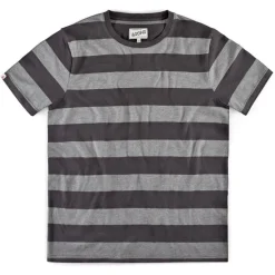 &SONS Tops-Papillon T-Shirt Grey Stripe