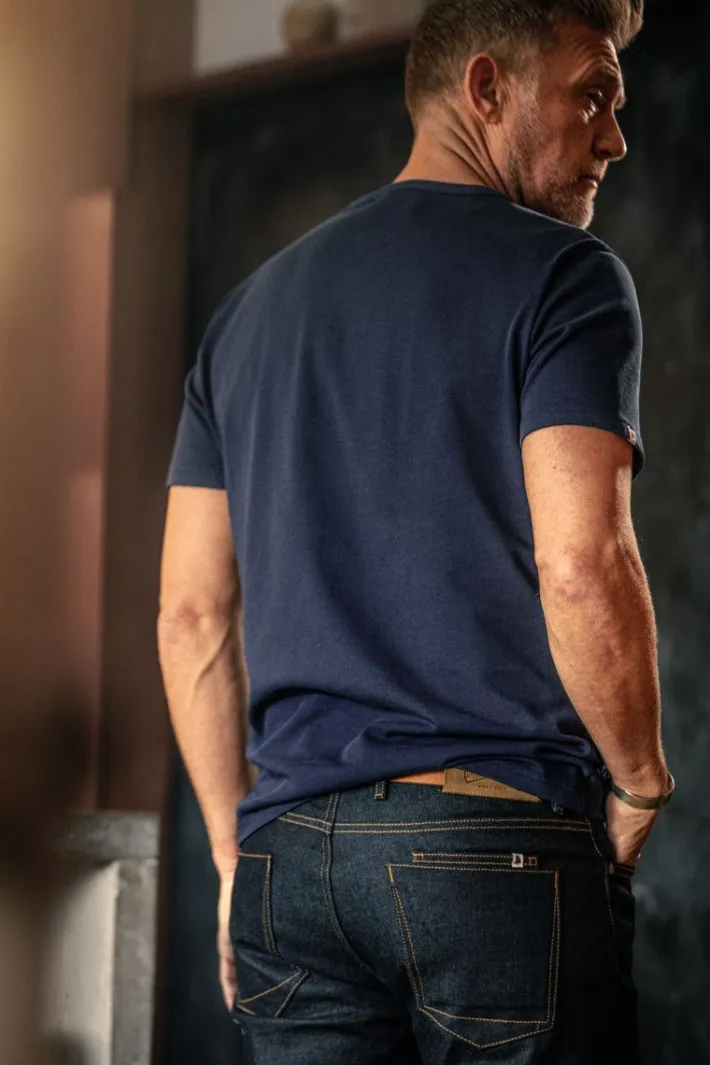 &SONS Tops-Racing 2 T-Shirt Navy