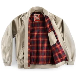 &SONS Jackets & Coats-Rebel Harrington Jacket Stone