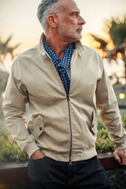 &SONS Jackets & Coats-Rebel Harrington Jacket Stone