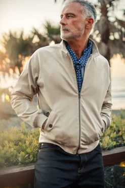 &SONS Jackets & Coats-Rebel Harrington Jacket Stone