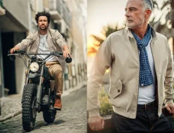 &SONS Jackets & Coats-Rebel Harrington Jacket Stone