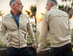 &SONS Jackets & Coats-Rebel Harrington Jacket Stone