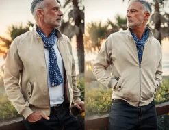 &SONS Jackets & Coats-Rebel Harrington Jacket Stone