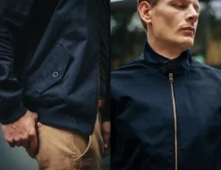 &SONS Jackets & Coats-Rebel Harrington Jacket Navy