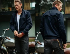 &SONS Jackets & Coats-Rebel Harrington Jacket Navy