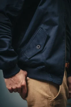 &SONS Jackets & Coats-Rebel Harrington Jacket Navy