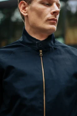 &SONS Jackets & Coats-Rebel Harrington Jacket Navy