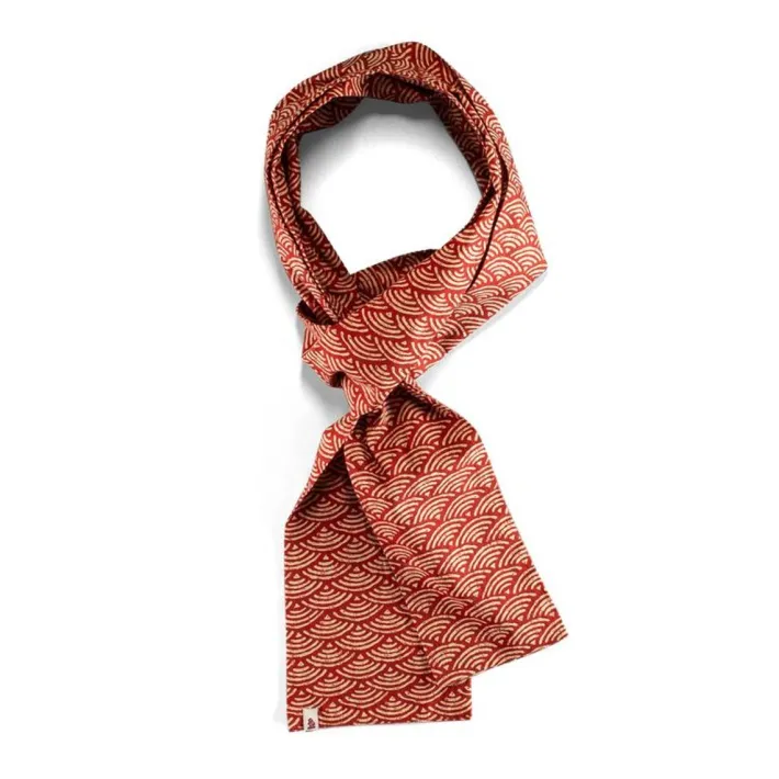 &SONS Scarves-Red Waves Scarf